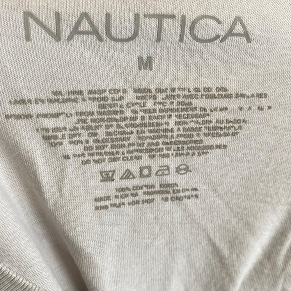 Nautica white tee shirt